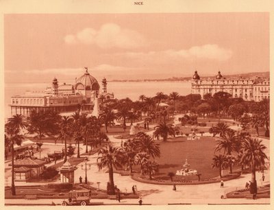Puutarhat kasinolta nähtynä, Nizza, 1930. tekijältä Unbekannt