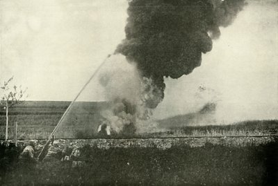 Saksalainen Flammenwerfer., 1919. tekijältä Unbekannt
