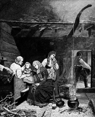 Isoisien siunaus, 1800-luvun puoliväli 1882 tekijältä Unbekannt
