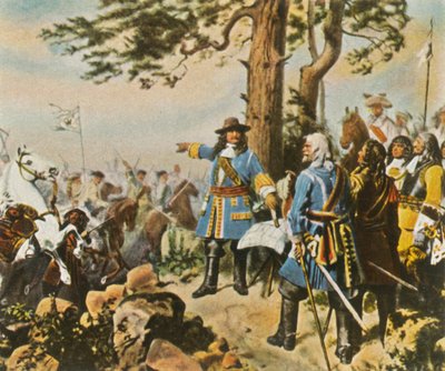 Suurten valitsijoiden komentajat ennen Fehrbellinin taistelua, 28. kesäkuuta 1675, 1936. tekijältä Unbekannt
