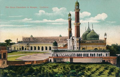 Suuri Embambara ja moskeija. Lucknow, c1900. tekijältä Unbekannt