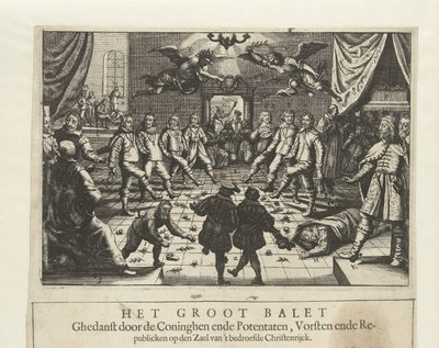 Suuri eurooppalainen sotabaletti, n. 1643. tekijältä Unbekannt