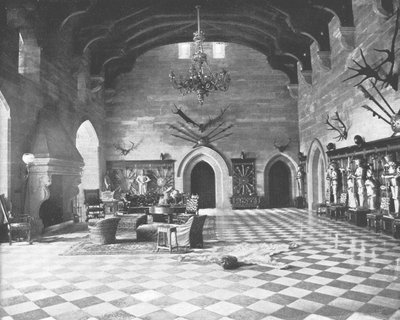 Suuri sali, Warwickin linna, Warwickshire, 1894. tekijältä Unbekannt