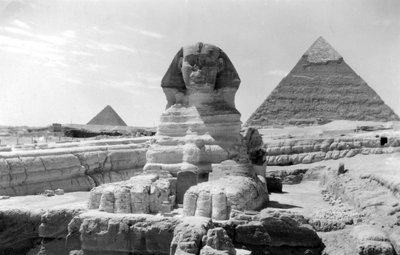 Gizan suuri sfinksi, Egypti, toukokuu 1949 tekijältä Unbekannt