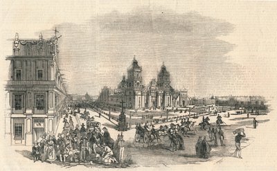 Suuri aukio, Meksiko, 1845. tekijältä Unbekannt
