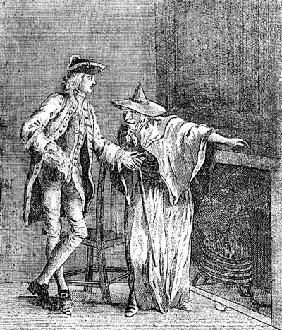 Mustalainen keskustelee Ison-Britannian ylitarkastajan kanssa, c1753 tekijältä Unbekannt