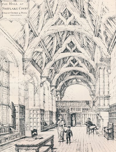 The Hall, Shiplake Court, 1898 tekijältä Unbekannt