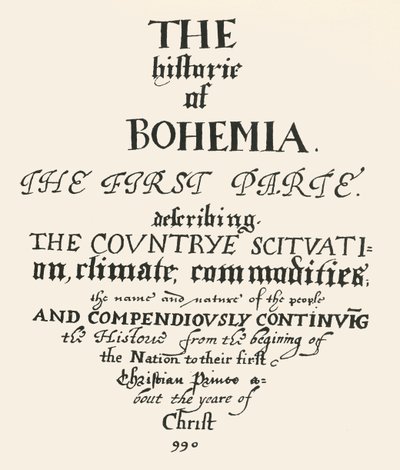 Böömin historia, 1619-1620, 1947. tekijältä Unbekannt