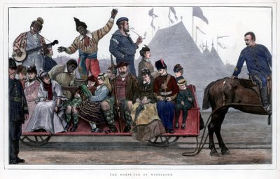 Hevosauto Wimbledonissa, 1872 tekijältä Unbekannt