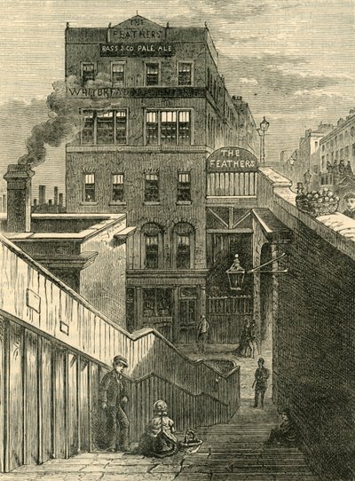 Talot Waterloo Bridge Roadilla, vuonna 1878. tekijältä Unbekannt