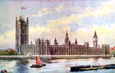Parlamenttitalo Lambeth Palacesta, Westminster, Lontoo, vuodelta 1905 tekijältä Unbekannt