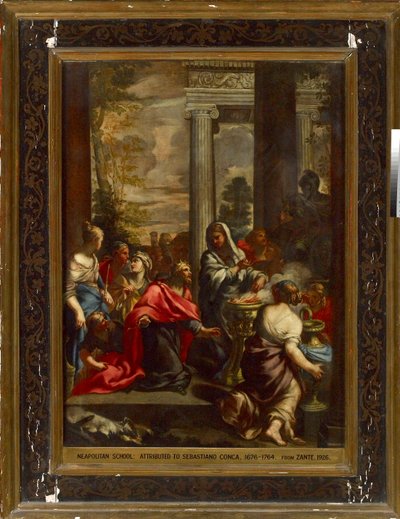 La idolatria de Salomó, c1675-1695 finlandès tekijältä Unbekannt