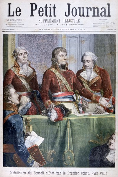 Ensimmäisen konsulin Napoleonin asettama valtioneuvosto, 1799 1902 tekijältä Unbekannt