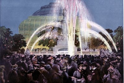 Kansainvälinen keksintöjen näyttely, Kensington, Lontoo, elokuu 1885 tekijältä Unbekannt