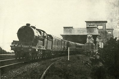 Irlantilainen posti lähtee Menai-sillalta, vuodelta 1930. tekijältä Unbekannt