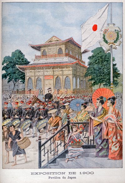 Japanilainen paviljonki vuoden 1900 yleisnäyttelyssä Pariisissa 1900 tekijältä Unbekannt