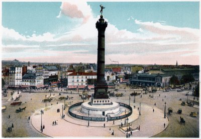 Heinäkuun pylväs Place de la Bastillessa, Pariisissa, 1900 tekijältä Unbekannt