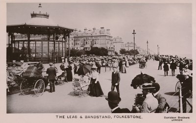 Leas & Bandstand, Folkestone, 1800-luvun loppu - 1900-luvun alku tekijältä Unbekannt