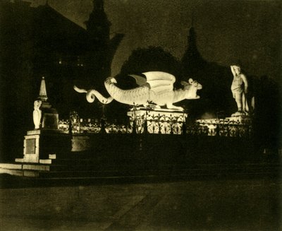 Lindwurmin suihkulähde, Klagenfurt, Itävalta, 1935. tekijältä Unbekannt