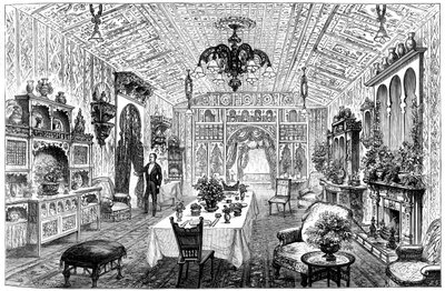 Lounashuone kaupungintalossa, Birmingham, West Midlands, 1887 tekijältä Unbekannt