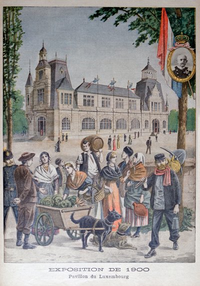 Luxemburgin paviljonki vuoden 1900 yleisnäyttelyssä, Pariisi, 1900 tekijältä Unbekannt