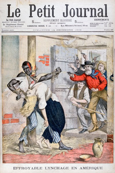 Lynching mustan miehen vankilassa ja häneen sidotun valkoisen naisen salamurha, 1902 tekijältä Unbekannt