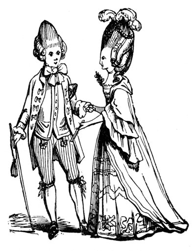 Makaroniat, 1772, 1910 tekijältä Unbekannt
