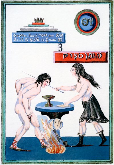 Magic Mirror paljastaa salaisuutensa, 1700-luku tekijältä Unbekannt