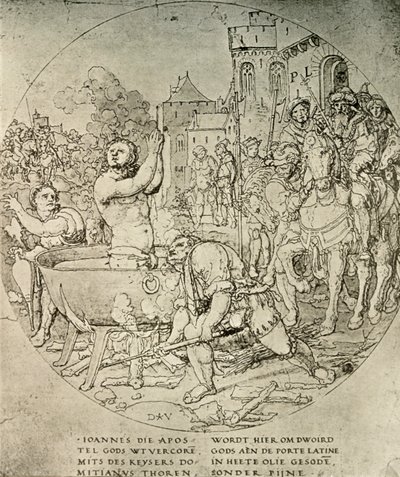 Evankelista Pyhän Johannes marttyyrikuolema, 1600-luku, 1908. tekijältä Unbekannt