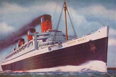Mahtava Atlantin ennätysten rikkoja, Queen Mary, 1937 tekijältä Unbekannt