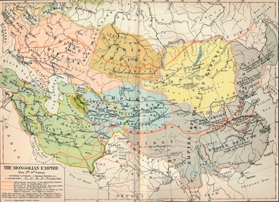 Mongolian valtakunta 1100-1400-luvulla, n. 1903, 1904 tekijältä Unbekannt