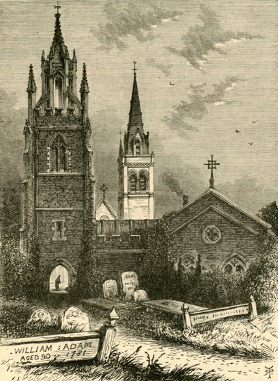 Mortuary Chapel and New Church, Woburn, 1898. tekijältä Unbekannt