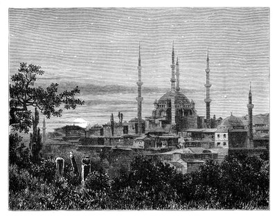 Selim II:n moskeija Adrianopolissa, Turkissa, c1888 tekijältä Unbekannt