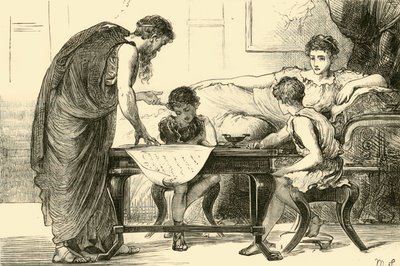 Gracchin äiti, 1890. tekijältä Unbekannt