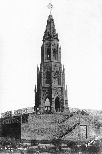 The Mutiny Memorial Tower, Delhi, Intia, 1900-luku tekijältä Unbekannt