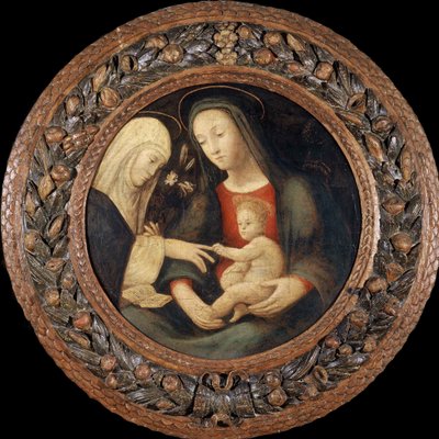 Pyhän Katariinan mystinen avioliitto, 1500-luvun ensimmäinen puolisko. tekijältä Unbekannt