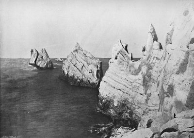 The Needles - Yleisnäkymä, Näytetään majakka, 1895 tekijältä Unbekannt