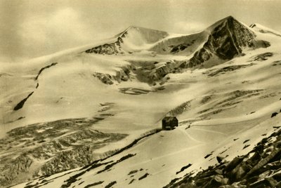 Neue Prager Hütte, Grossvenediger-vuori, Tiroli, Itävalta, vuodelta 1935. tekijältä Unbekannt