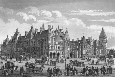 New Law Courts, Westminster, Lontoo, n. 1878 1878 tekijältä Unbekannt