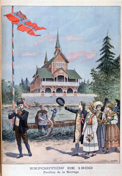 Norjan paviljonki vuoden 1900 yleisnäyttelyssä, Pariisi, 1900 tekijältä Unbekannt