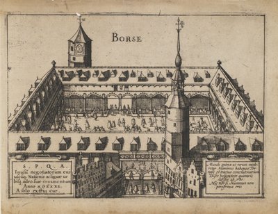 Vanha vaihto Antwerpenissä, 1600-luvun alku. tekijältä Unbekannt