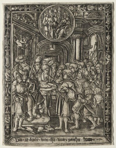 Vanha kuningas valtaistuimellaan, n. 1520. tekijältä Unbekannt
