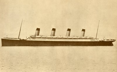 Olympialaisten valkotähtilinja merellä, vuodelta 1930. tekijältä Unbekannt