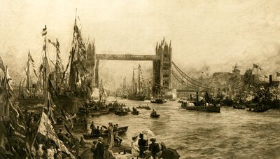 Tower Bridgen avajaiset, vuonna 1894. tekijältä Unbekannt