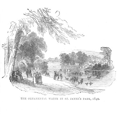 Koristevesi St. James Parkissa, 1840, c1870 tekijältä Unbekannt