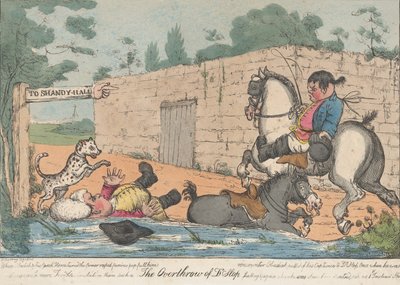 Tohtori Slop Tristram Shandyn kaataminen, 1800-20. tekijältä Unbekannt