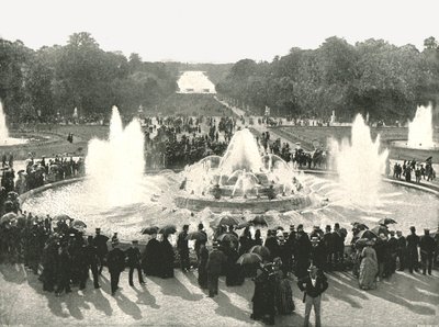 Palatsin suihkulähteet, Versailles, Ranska, 1895. tekijältä Unbekannt