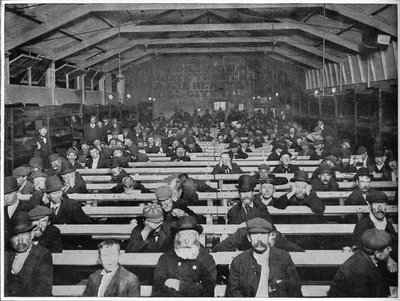 The Penny Sit-Up, Pelastusarmeijan turvakoti, Blackfriars, Lontoo, c1900 1901 tekijältä Unbekannt