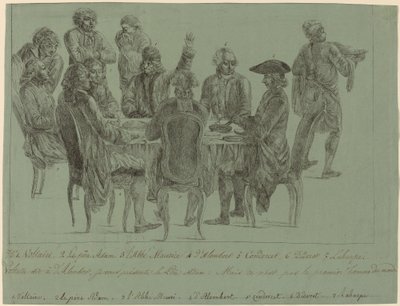 Filosofien ateria, vuoden 1772 jälkeen. tekijältä Unbekannt