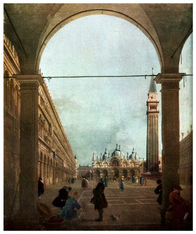 Piazza, Venetsia, c1756 1956 tekijältä Unbekannt